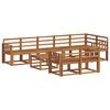 vidaXL Set de canapele de exterior 9 pcs natural Lemn Solid de Acacia