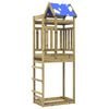 vidaXL Turn de joacă Maro 85 x 52,5 x 239 cm Lemn impregnate solid
