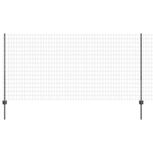 vidaXL Gard cu St&acirc;lp Gri 1,2 x 10 m Oțel și PVC