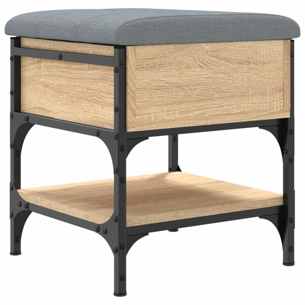 vidaXL Bancă pentru pantofi stejar sonoma 42x42x45 cm lemn prelucrat