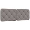vidaXL Pernă pentru tăblie de pat, gri taupe, 140 cm, material textil