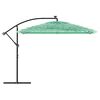 vidaXL Umbrelă soare de grădină cu st&acirc;lp din oțel verde 290x290x238 cm