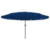 vidaXL Parasol de Grădină Albastru și Negru 395 x 395 x 245 cm