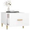 vidaXL Măsuțe de cafea, 2 buc., alb, 50x50x40 cm, lemn compozit