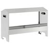 vidaXL JGHEAB pentru hrănit pui Argintiu 81 x 32 x 53,5 cm