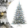 vidaXL Brad de Crăciun artificial cu ramuri articulare Alb 180 cm