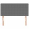 vidaXL Tăblie cap cu headboard Gri deschis 80 cm Piele artificială