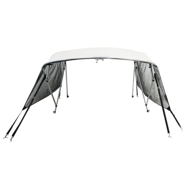 vidaXL Parasolar Bimini 4 arcuri pereți laterali, 243x(200-213)x137 cm