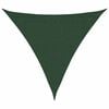 vidaXL P&acirc;nză parasolar, verde &icirc;nchis, 3,6x3,6x3,6 m, HDPE, 160 g/m&sup2;