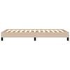 vidaXL Cadru de pat, cappuccino, 100x200 cm, piele ecologică