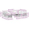 vidaXL Set de canapele de exterior 10 pcs Gri natural și deschis