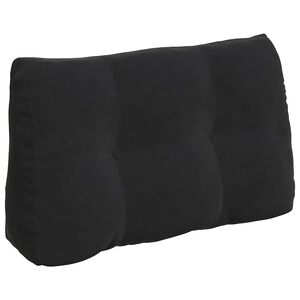 vidaXL Perna pentru spate Negru 80 x 24 x 50 cm Catifea