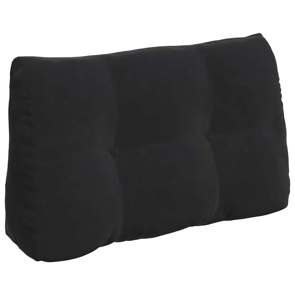 vidaXL Perna pentru spate Negru 80 x 24 x 50 cm Catifea