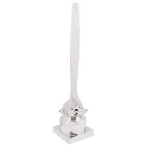 vidaXL Sculptură Argintiu 26 x 26 x 110 cm Aluminiu