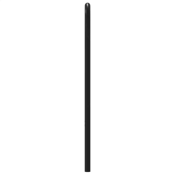 vidaXL Tăblie stejar afumat 120 cm oțel și lemn prelucrat