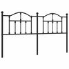 vidaXL Tăblie de pat de schimb metalică, negru, 160 cm