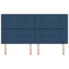 vidaXL Tăblie cap cu headboard albastru 180 cm Piele artificială