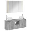 vidaXL Set dulap baie 4 pcs Sonoma gri 103,5 x 15,5 x 70 cm