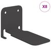 vidaXL Raft Floatant Invizibil 8 buc. Negru 6 x 11 x 6,5 cm