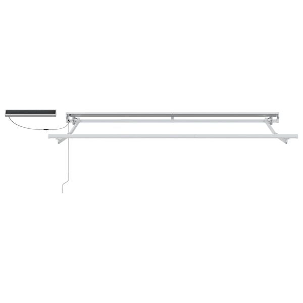 vidaXL Cort electric retractabil Burgundy 2,5 x 2 m