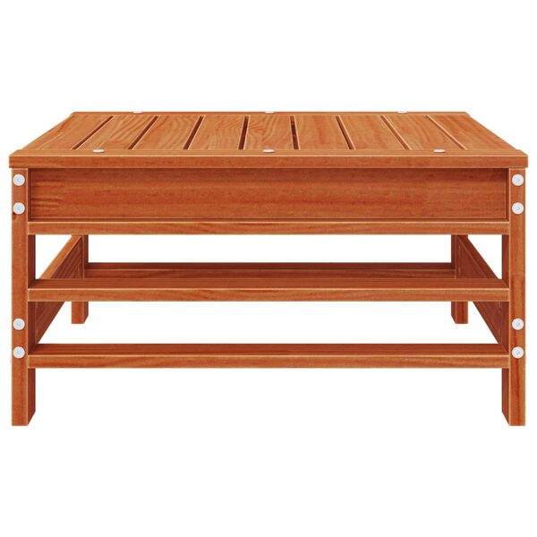 vidaXL Suport pentru picioare de grădină Lemn masiv de pin Maro Ceară