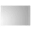 vidaXL Oglindă de baie cu LED Transparent 60 x 40 cm sticlă securizată