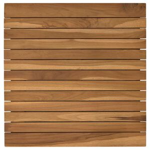 vidaXL Placă de masă 50 x 50 x 3,5 cm Pătrat Lemn solid de tec natural