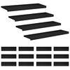 vidaXL Trepte de scară 16 buc. 90 x 25 x 2 cm Negru Lemn de fag masiv