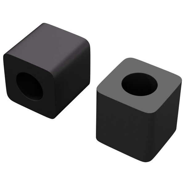 vidaXL Suport pentru Sertar 2 pcs Negru 15 x 15 x 15mm Copolimer PP