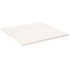 vidaXL Blat de masă, alb, 80x80x2,5 cm, lemn masiv de pin, pătrat