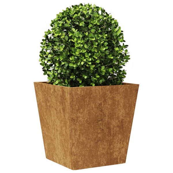 vidaXL Jardiniere de grădină 2 buc 40x40x40 cm Oțel pentru intemperii