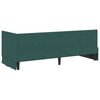 vidaXL Cadru de pat colțar cu saltea cu headboard 2 pcs Verde Catifea