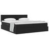 vidaXL Pat cu storage cu saltea cu headboard Negru 90 x 200 cm