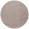 vidaXL Covor pentru interior și exterior PALMERAS Bej &Oslash; 120 CM