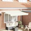 vidaXL Cortina Retractabilă Crem 250 x 200 cm Poliester și Aluminiu