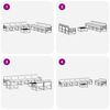 vidaXL Set de canapele de exterior 9 pcs Gri natural și deschis