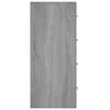 vidaXL Servantă cu 4 sertare, gri sonoma, 60x30,5x71 cm