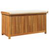 vidaXL Cutie de perne de exterior 113x50x60,5 cm lemn masiv de salc&acirc;m