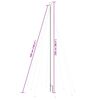 vidaXL Cascadă lumini pom Crăciun interior/exterior 400 LED-uri 2,5 m