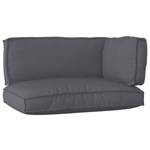vidaXL Set de perne pentru palet Material Oxford Antracit