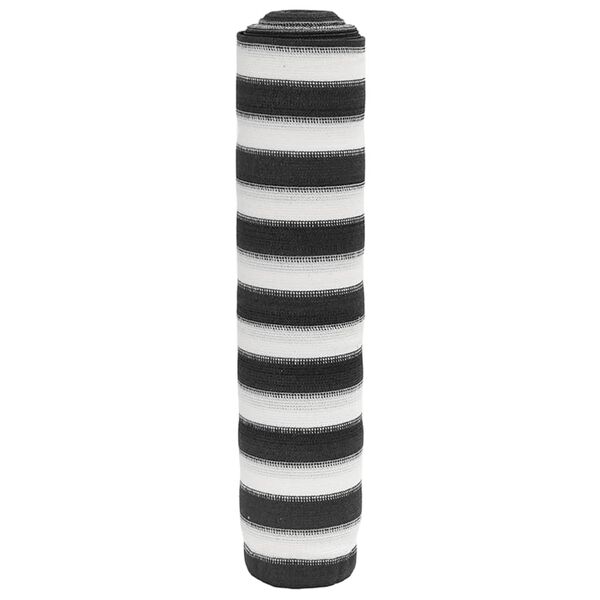 vidaXL Plasă protecție intimitate antracit/alb 1,8x50 m HDPE 195 g/m&sup2;