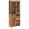 vidaXL Bufet 2 buc. Lemn Vechi 69,5 x 34 x 180 cm Lemn prelucrat
