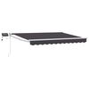vidaXL Marchiză retractabilă manuală cu led-uri 3,5 x 2,5 m