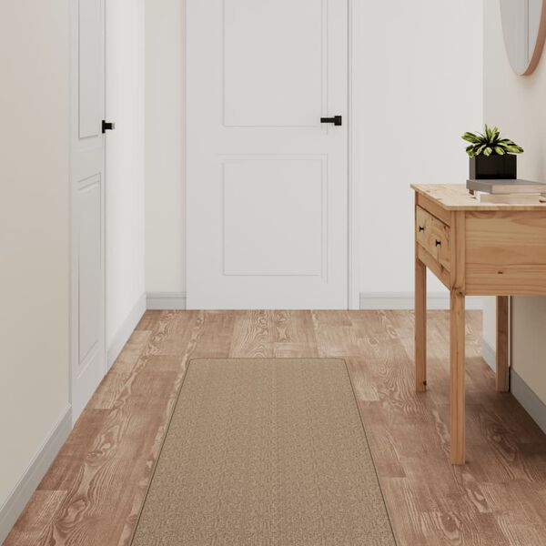 vidaXL Covor traversă aspect sisal, nisipiu, 50x150 cm