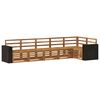 vidaXL Set canapea sectională 6 pcs natural Lemn Solid de Acacia