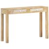 vidaXL Masă consolă 110x30x75 cm, lemn masiv de mango albit