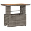 vidaXL Set de masă pentru grădină Gri Rattan poli