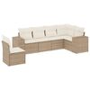 vidaXL Set canapele de grădină cu perne, 6 piese, bej, poliratan
