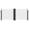 vidaXL Copertină laterală retractabilă, alb, 100 x 600 cm