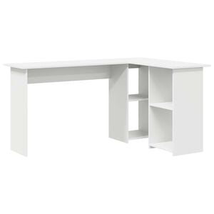 vidaXL Birou Alb 142 x 102 x 73 cm Lemn prelucrat